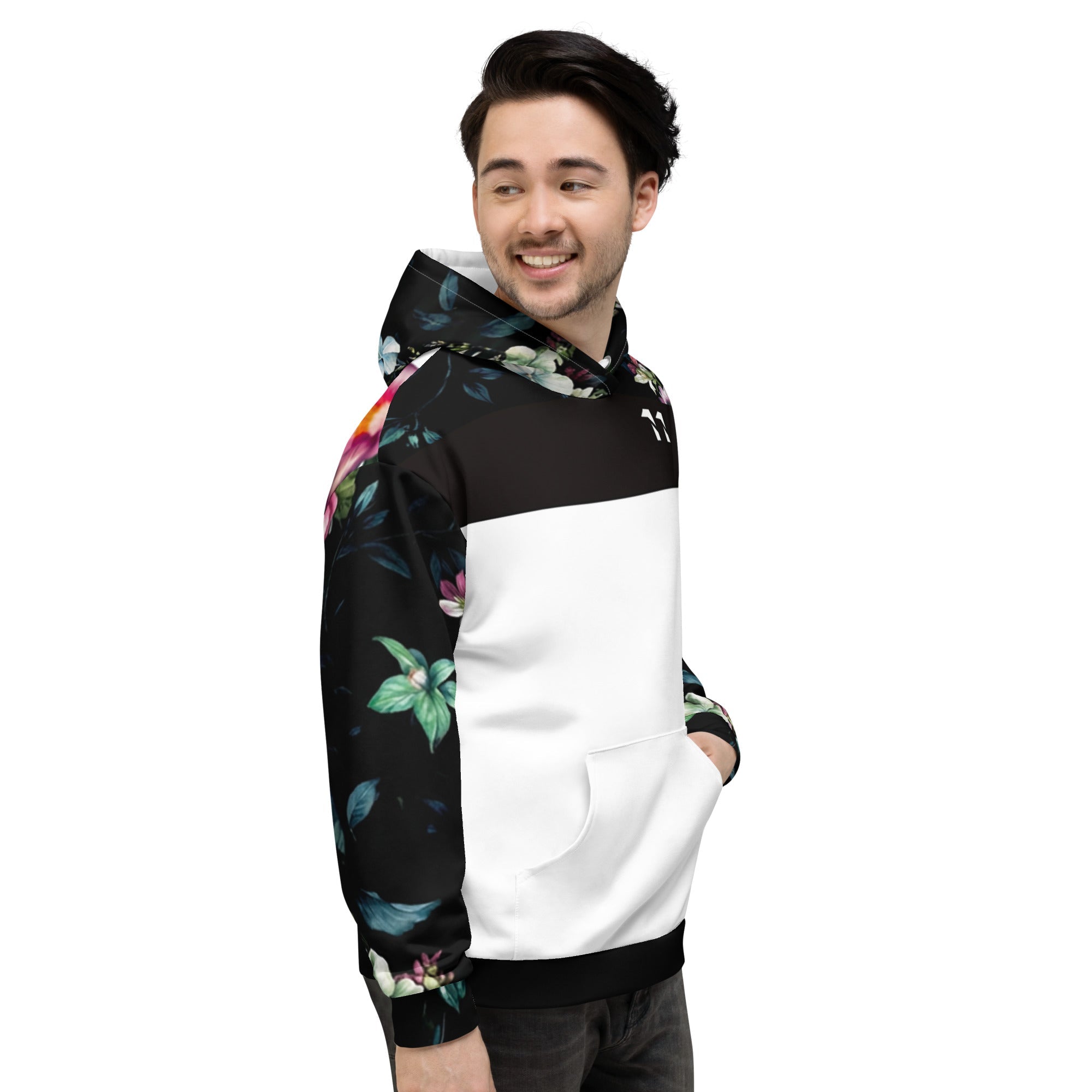 Dark Floral Hoodie - LøstLøst