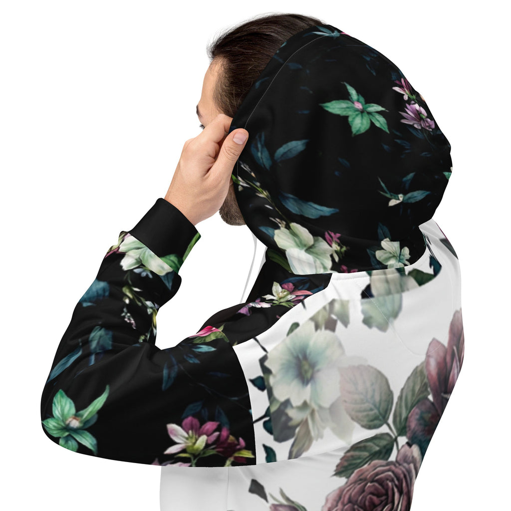 Dark Floral Hoodie - LøstLøst